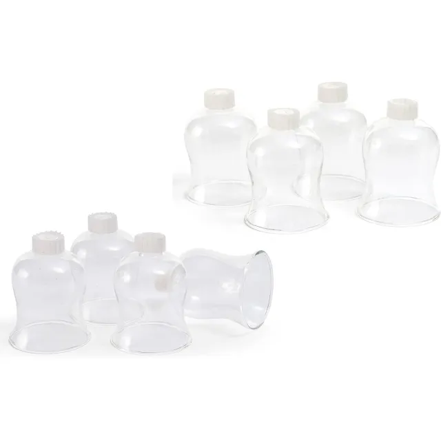 Novaliv 8x theelichthouder helder 8 cm glas houder voor kandelaars kaarsenhouder glas adventskrans theelichthouder stokje kaarsenhouder kaarsenstok 6 cm