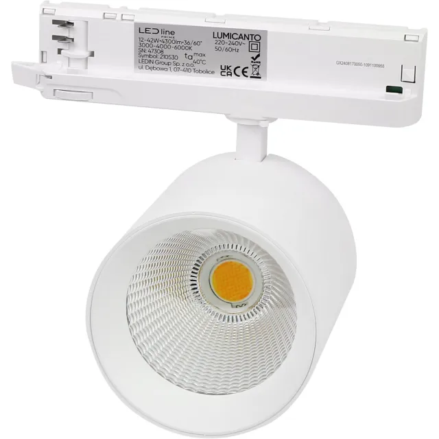 LED Line LED Railspot Lumicanto wit 6-20W 600-2000lm - Multi Color Switch | Beste Kleurweergave - 36°/60° bundel | 5 jaar garantie Donkergroen