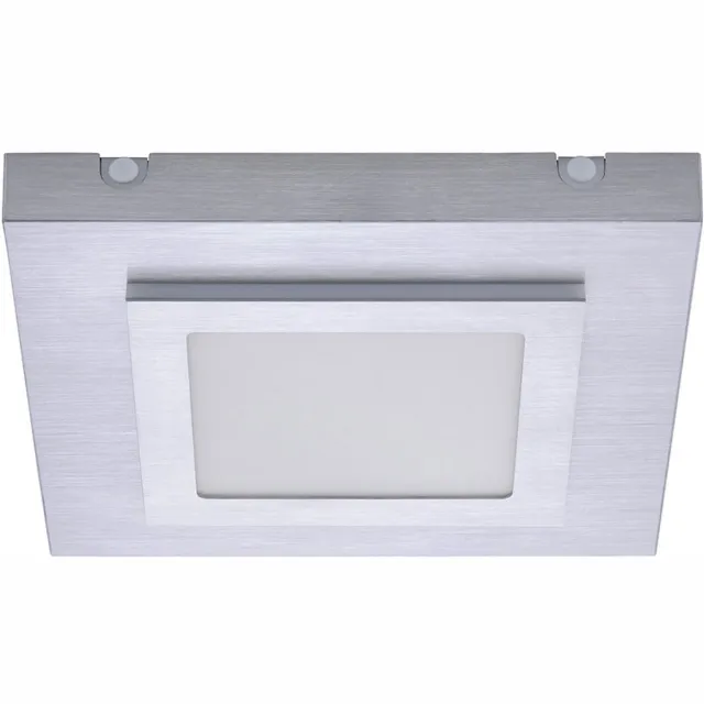 Paul Neuhaus LED plafondlamp woonkamerlamp eetkamer, metaal aluminium zilver, 10W 570lm 3000K warm wit, L 30 cm