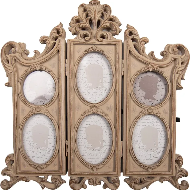 Clayre & Eef Fotolijst 31x2x30 cm Beige Kunststof