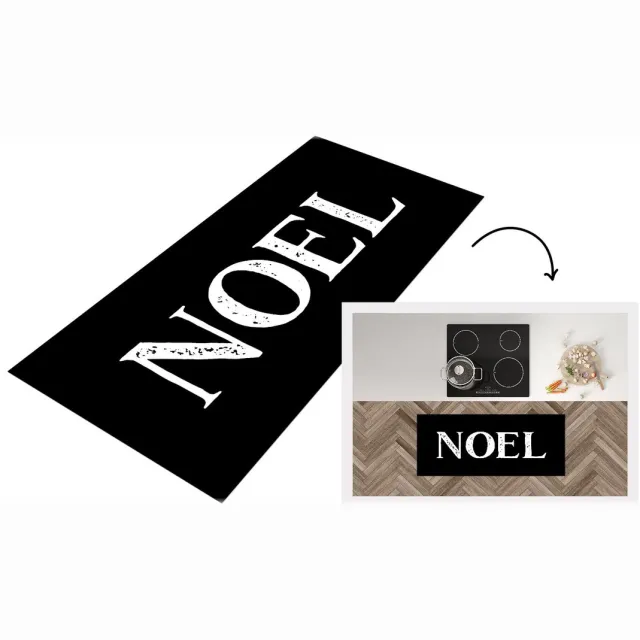 KitchenYeah Keukenloper - Loper keuken - Kerst - Spreuken - Noel - Quotes - Keukenloper vinyl Multicolor