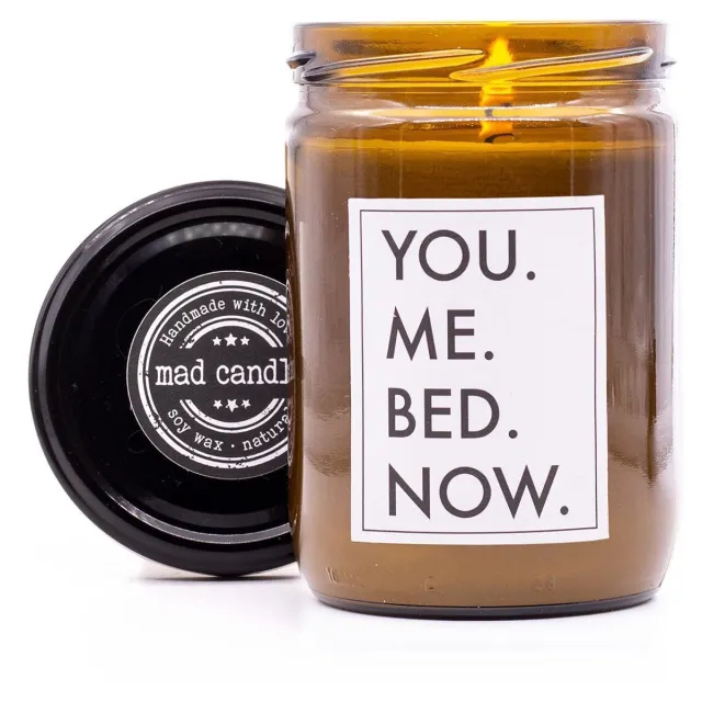 Fragnance Mad Candle Sojakaars – Handgemaakte Geurkaars van 100% Biologische Sojawas – Natuurlijk & Duurzaam – Origineel Cadeau wit