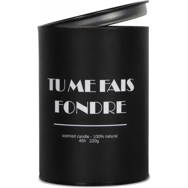 Opjet Kaars Tu me fais fondre valentijn love Wit