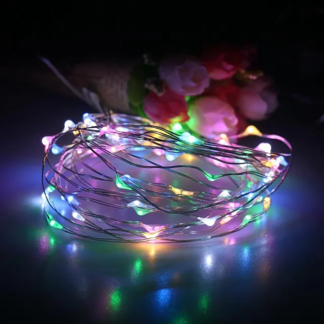 Improducts Decoratie Led verlichting 5 meter koperdraad IP65 waterbestendig RGB kleuren. RGB - Koperdraad