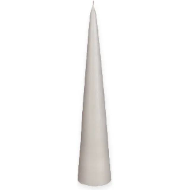 Spant7 Kaars - Kegelkaars - Lichtgrijs - 25 cm hoog Ø 5cm - 23 branduren Licht grijs