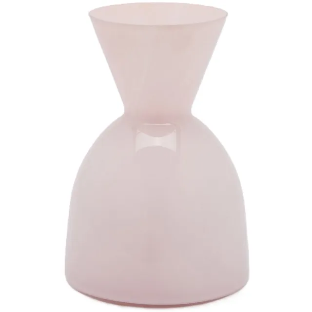 EDG - Enzo De Gasperi EDG - Vaas- Glas - roze - D23 x H32 cm - Opening 13,5 cm Lichtroze
