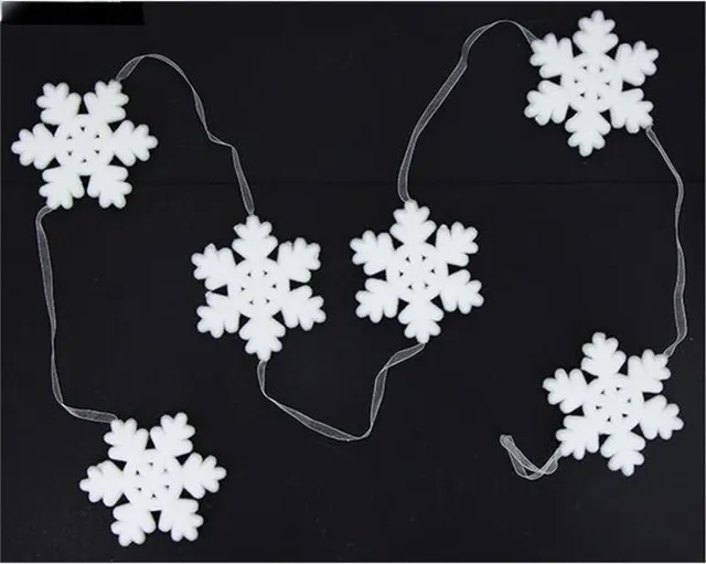 Silumen Garland Snowflake 1.8m - Plastic - Wit - SILUMEN