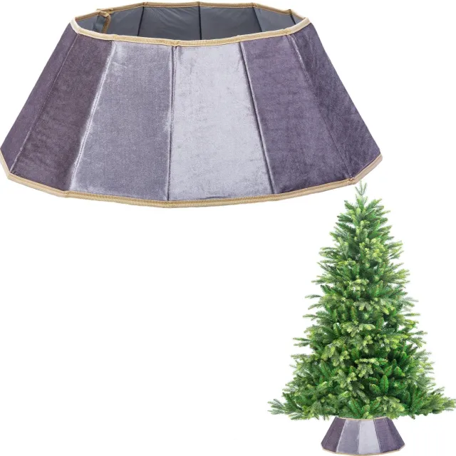 Famanu Kerstboomrok - Beschermt de vloer tegen krassen en vlekken - Opvouwbaar fluwelen materiaal - Onbekend kleur wit