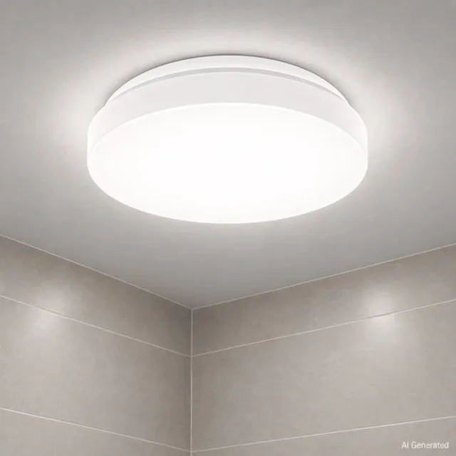 B.K.Licht Badkamerlamp - IP44 - Ø29cm - 4.000K - 12W wit