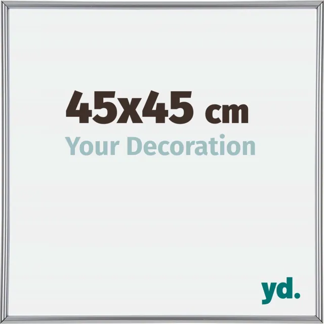 yd. Your Decoration - Fotolijst 45x45 cm - Kunststof - Zilver Hoogglans - Annecy