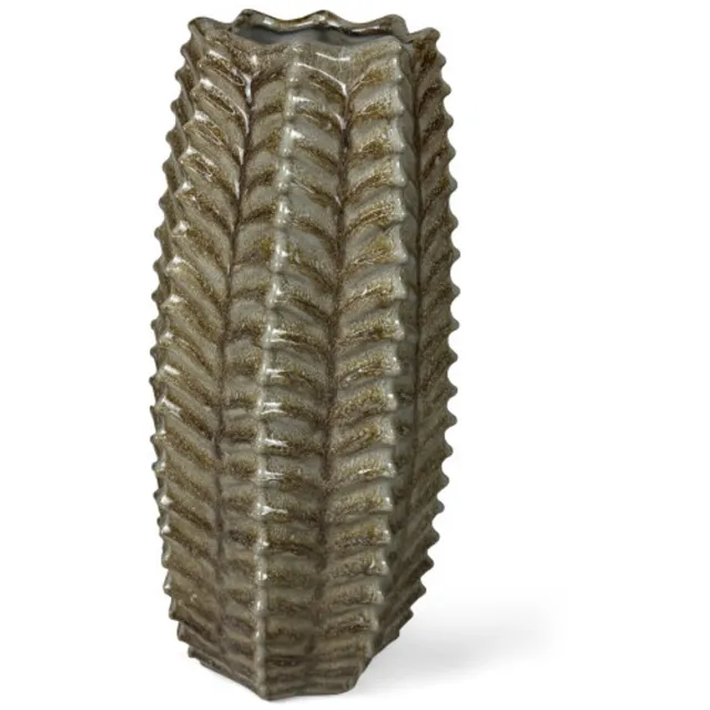 Peri Living Vaas - Ø20x51cm - Keramiek - Beige - Sandy Wave L - Peri Living