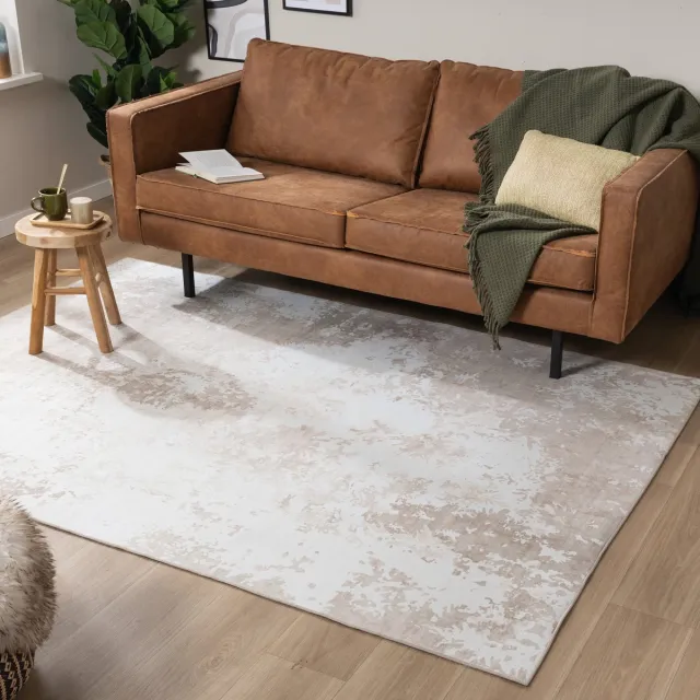 Fraai Modern vloerkleed - Sarge Taupe - 200x290cm