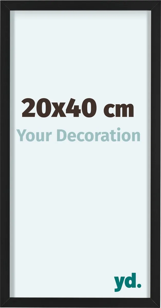yd. Your Decoration - Fotolijst 20x40 cm - Aluminium - Zwart - Virginia