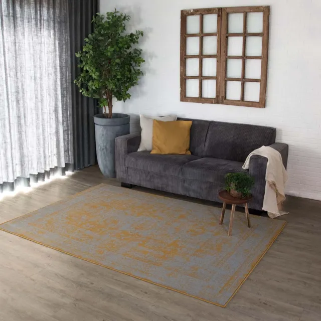 Joy de Vivre Vintage vloerkleed - Orbis goud/grijs 80x150