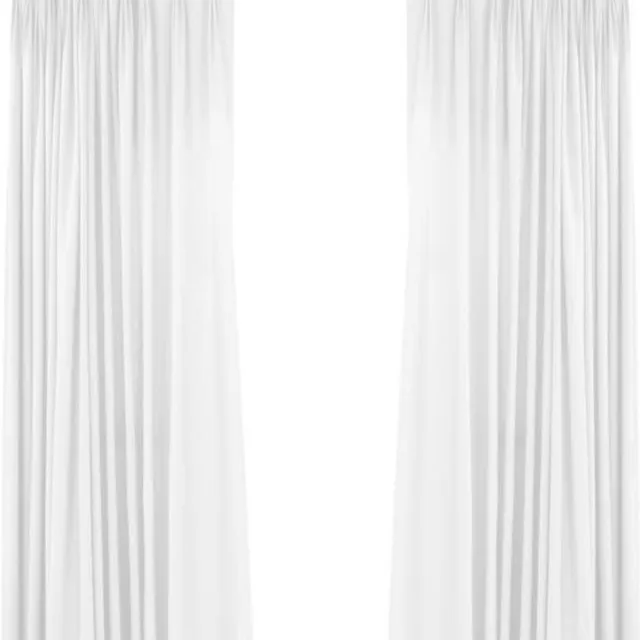 Larson Luxe ondergordijnen - Met ringen - 1.5m x 2.5m - Wit
