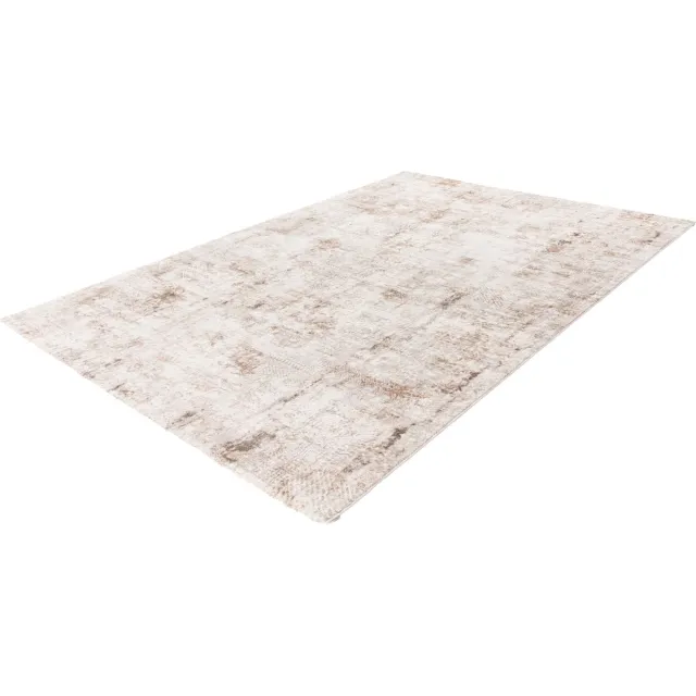 Pierre Cardin Lalee vloerkleed modern trendy hotelsjiek laagpolig karpet vervaagd 120x170 cm Taupe terra