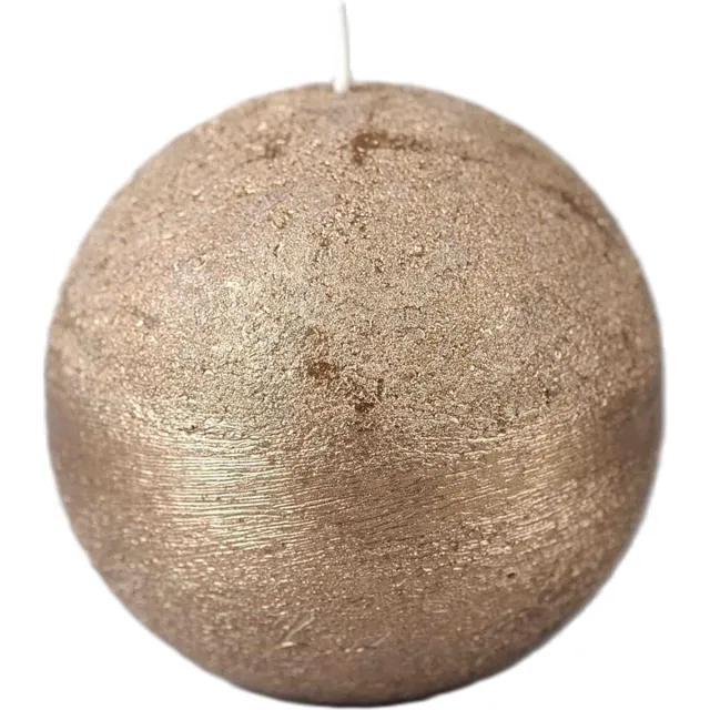 Rasteli Luz Your Senses Metal Kaars-Bolkaars Goud-Antik Gold D 10 cm