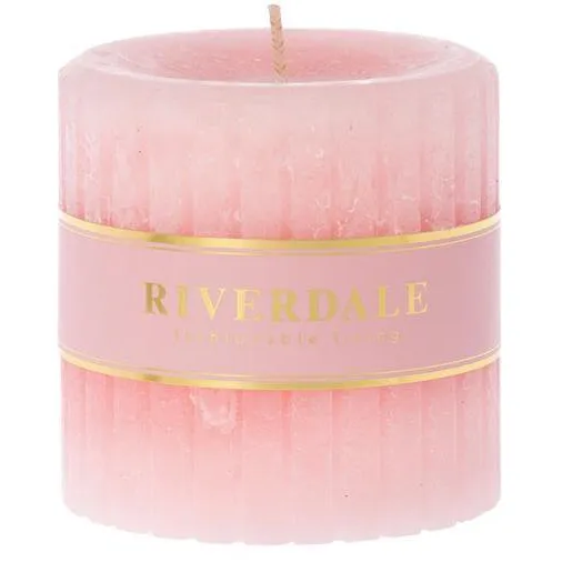 Riverdale Kaars Venetian roze 9x9cm