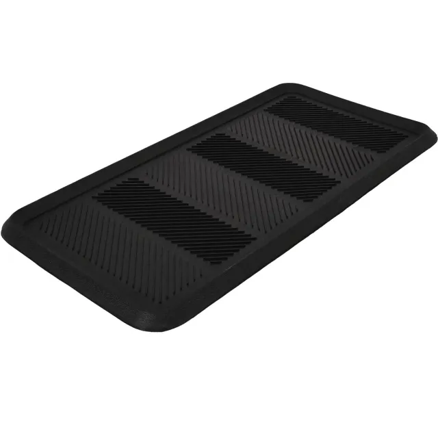 KOTARBAU Schoenenlekbak, Lekbak Schoenen, Rubber, 80x40 cm, Zwart, Schoenenmat, Onderlegger Schoenen, Schoenendruipbak, Schoenmat, Schoenafdruipbak