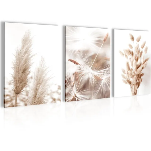 Ibenzoa Stijlvolle Bohemian Wanddecoratie Set voor de Woonkamer in Neutrale Tinten, 3 Stuks beige
