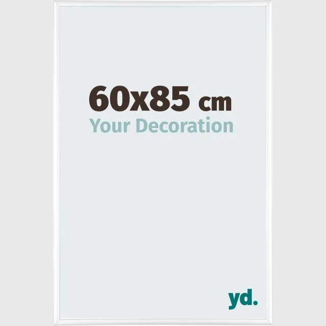 yd. Your Decoration - Fotolijst 60x85 cm - Aluminium - Wit Hoogglans - Kent