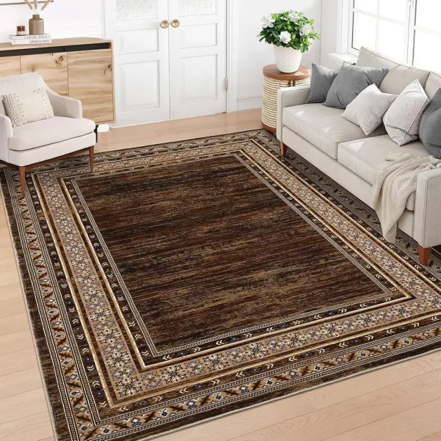 Triumpunpre Vloerkleed Modern Roodbruin 120x170 cm Fluweel Pearl Velvet Opvouwbaar Woonkamer