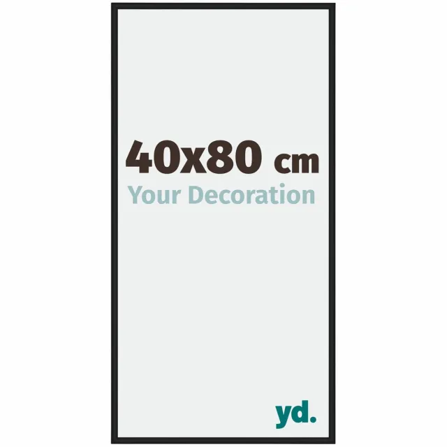 yd. Your Decoration - Fotolijst 40x80 cm - Aluminium - Zwart Hoogglans - Miami