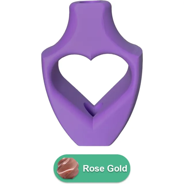 Lovora Alira moderne vaas – Decoratieve vaas - Rose Gold - 3d geprinte vaas – geschikt voor droogbloemen - 34CM