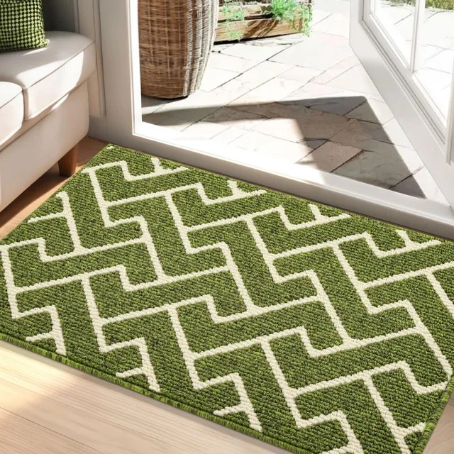 Famanu Deurmat voor binnen met microvezeloppervlak, antislip en wasbaar, ideaal voor entree en gang, 60x90 cm Transparant