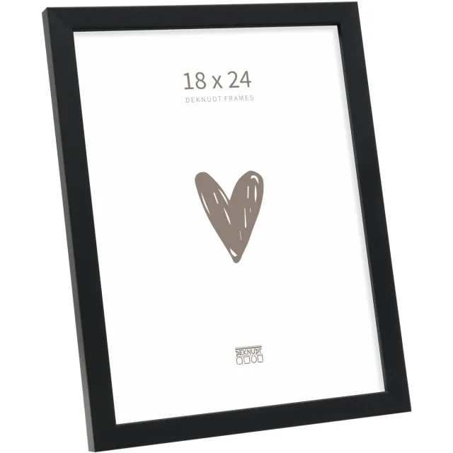 Deknudt Frames fotolijst S243K2 - zwart - smal - foto 18x24 cm