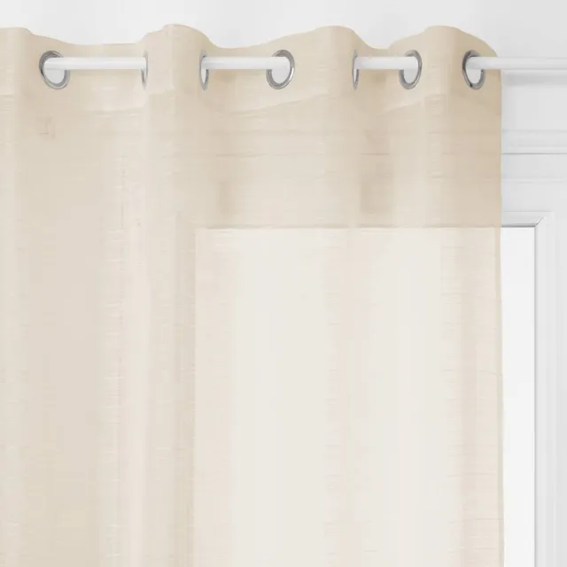Atmosphera Créateur d'intérieur® Gestreepte vitrage LOUIS Beige lin