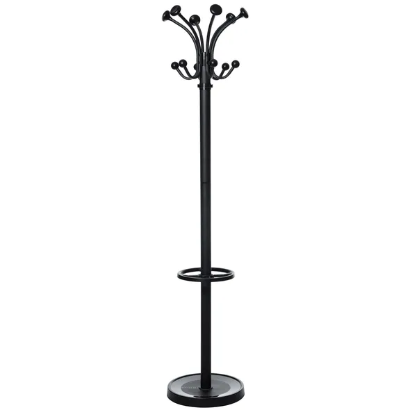 Maul Kapstok MAUL Nubis staand 176cm 20 haken zwart RAL9004