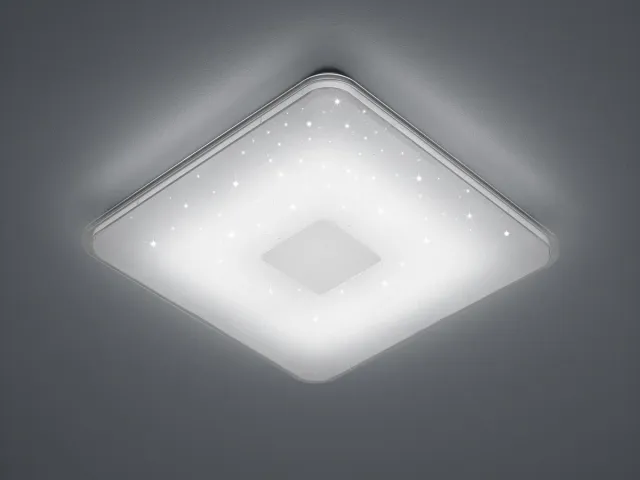 Trio SAMURAI - Plafondlamp - Wit - incl. 1x SMD 21,5 W - Voetschakelaar