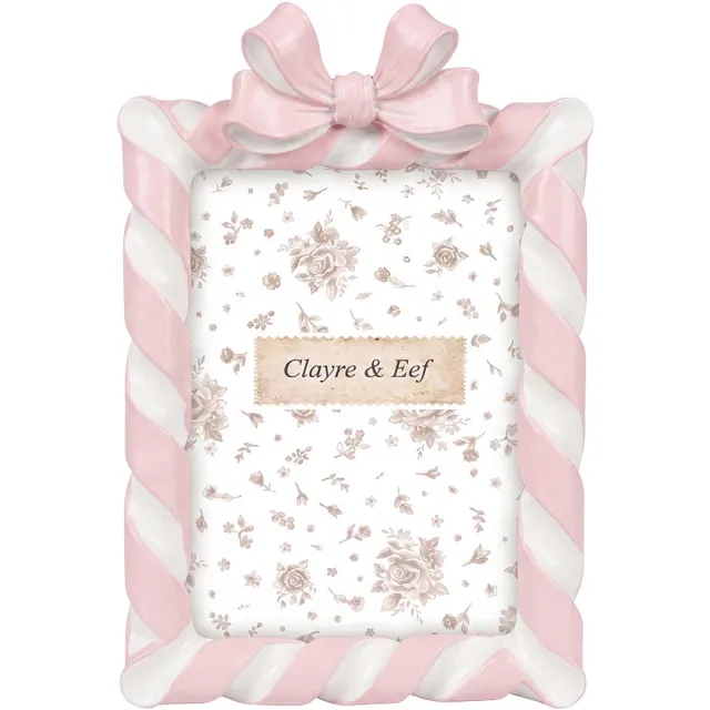Clayre & Eef Fotolijst Roze Kunststof
