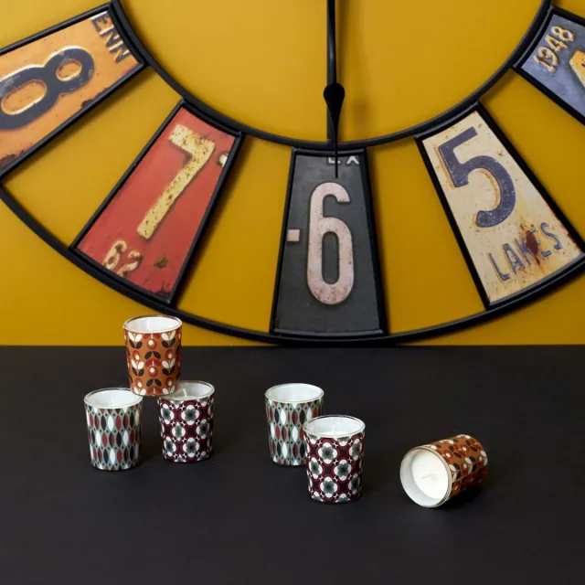 The Home Deco Factory Home Deco Factory - Geschenkset geurkaarsen 6 stuks - RETRO multi