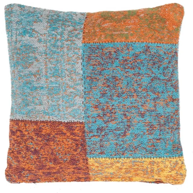 Padiro sierkussen - 45 x 45 cm - Meerkleurig - Vintage, Patchworkpatroon - Katoen