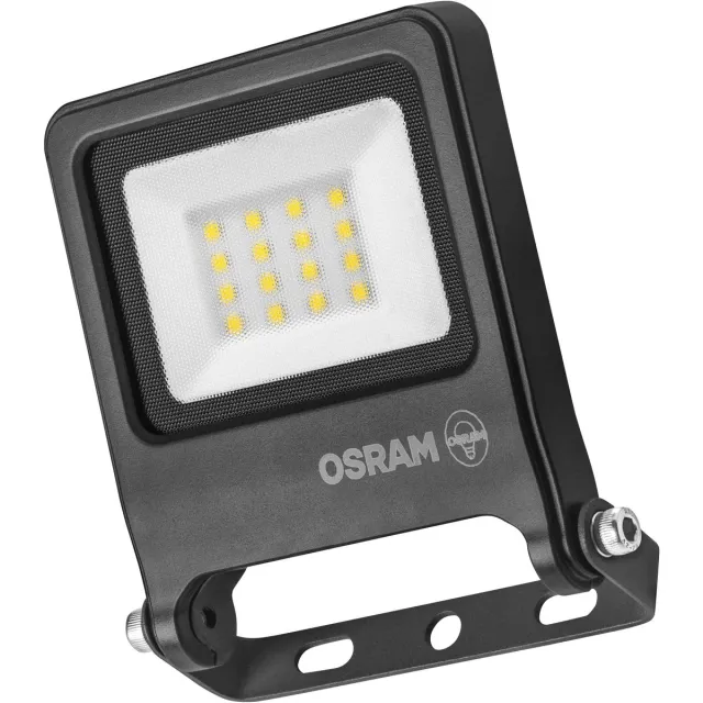 Osram ENDURA FLOOD PC 10W LED-schijnwerper, 3000K warmwit, 1000 lumen, IP65 schijnwerper weerbestendig, 110° hoek, donkergrijs