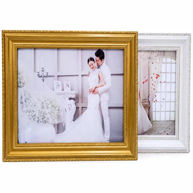 SWGOTA Gouden houten A4 fotolijst voor wandmontage voor een foto 21 x 29.7 cm