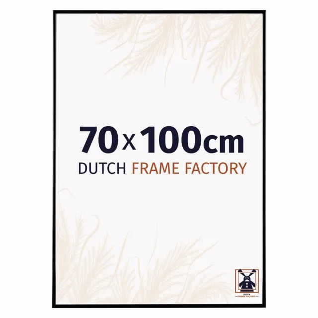 Dutch Frame Factory Fotolijst 70x100 cm - Kunststof - Zwart Hoogglans - Easy