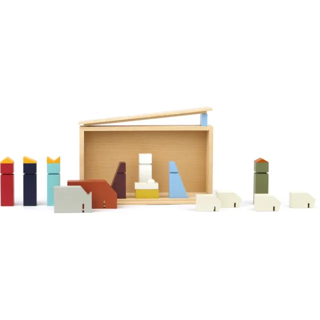 Ikonic Moderne Houten Kerststal - Floris Hovers