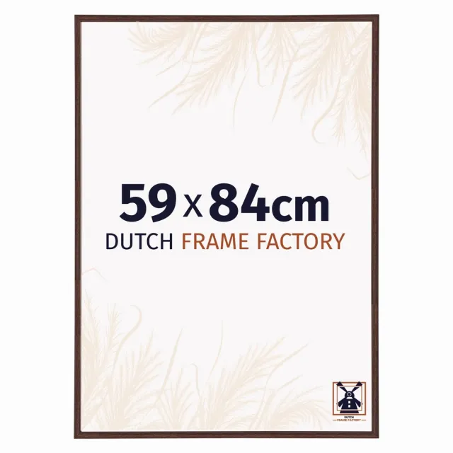 Dutch Frame Factory Fotolijst 59x84 cm - Kunststof - Bruin - Angers