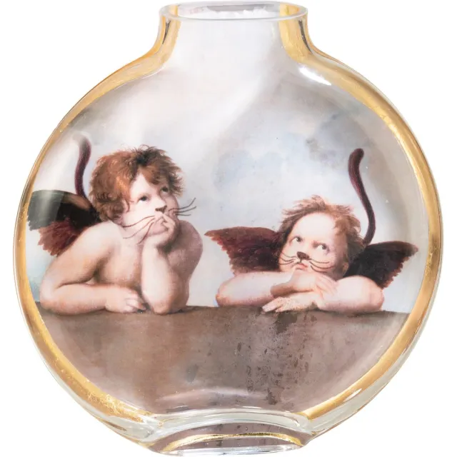 J-Line Les Chartistes Vaas Geïnspireerd Door De Cherubs Groot - 24.5x5x25cm Multicolor