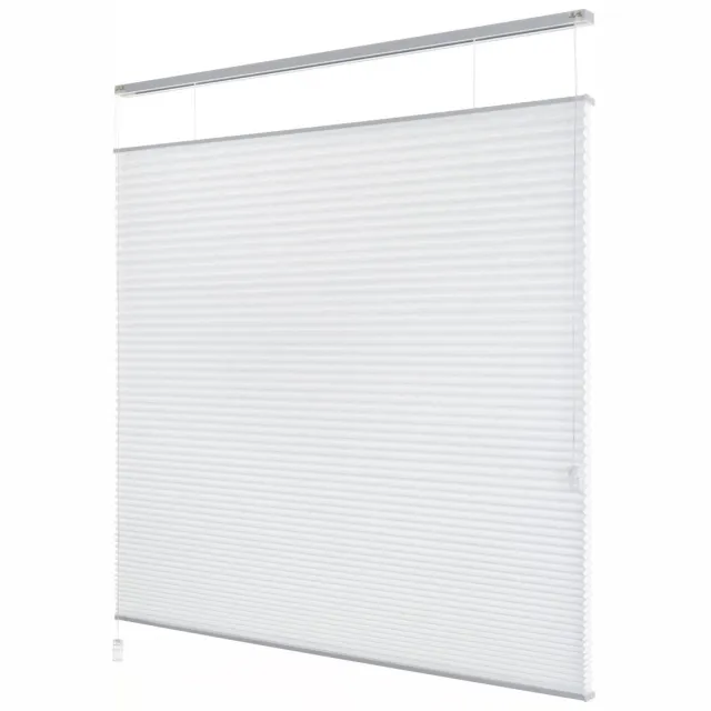 Dutchblinds Plisségordijnen - lichtdoorlatend - Wit - 40 x 250 cm - Raamdecoratie op maat
