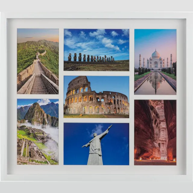 Henzo Fotolijst - Henzo - Piano Gallery - Collagelijst voor 7 foto's - Fotomaat 10x15 cm - Wit