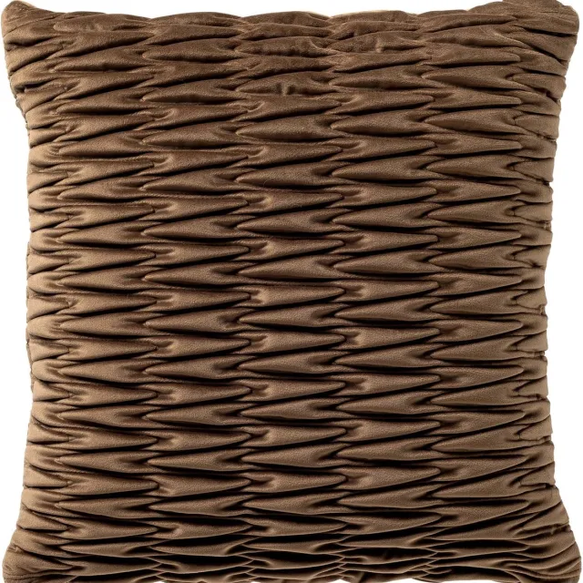 Hoii HALINA | sierkussen 43x43 cm | Coca Mocha | Hoii | met duurzame kussenvulling Donkerbruin