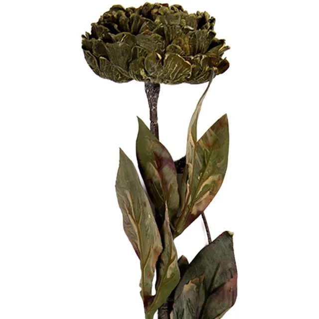 Clayre & Eef Kunstbloem 10x10x65 cm Groen Kunststof