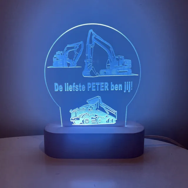 Stars 4 you LED lamp liefste PETER | digger | STRIK | liefste peter | peter vragen | peter worden | peetoom vragen | peettante worden | cadeau | geschenkdoos | giftbox | ellerliefste peter