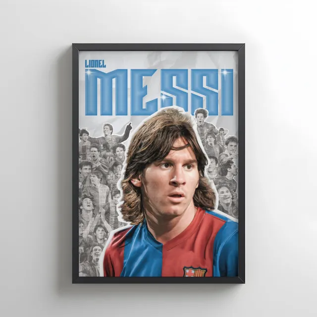 Lxry S.G.C Lionel Messi poster blauw