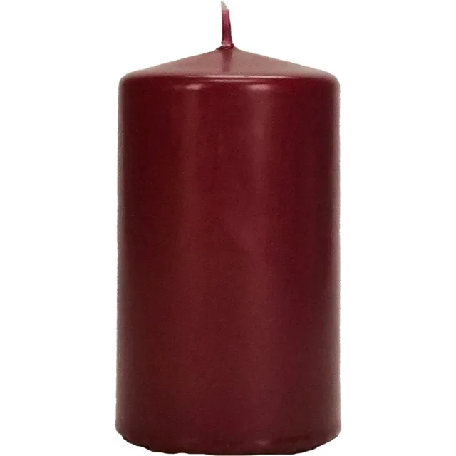 Wenzel Safe Candle stompkaars oudrood Ø 60 mm, hoogte 150 mm