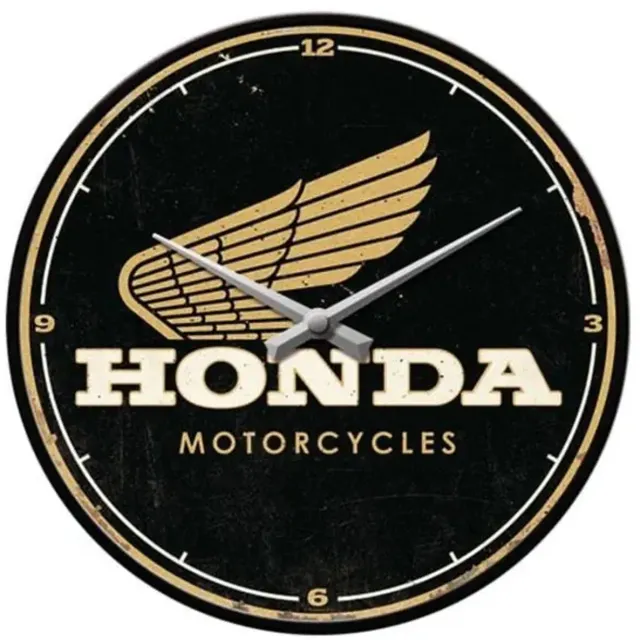 Nostalgic Art Merchandising Wandklok Honda Goud